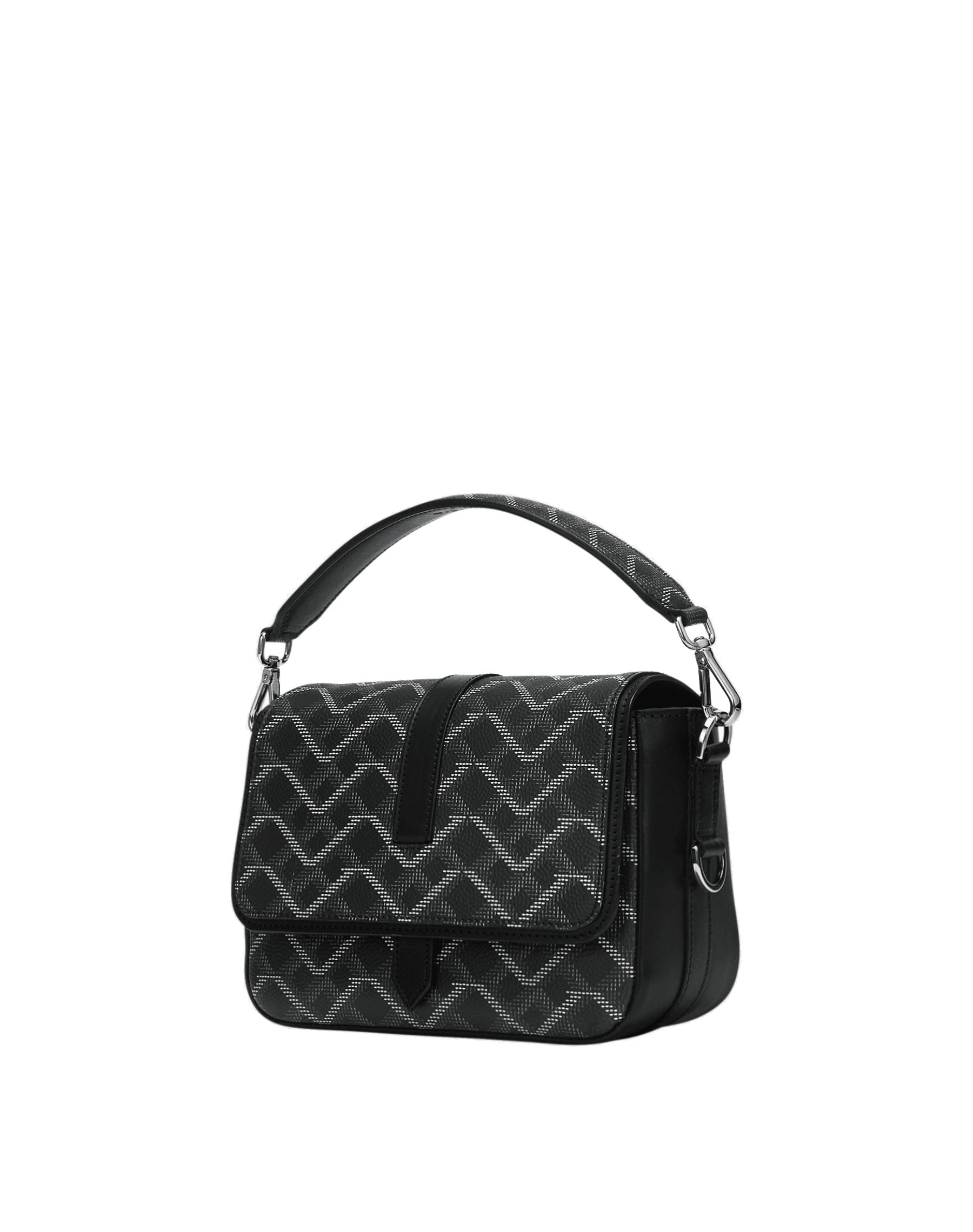 Box top shoulder bag