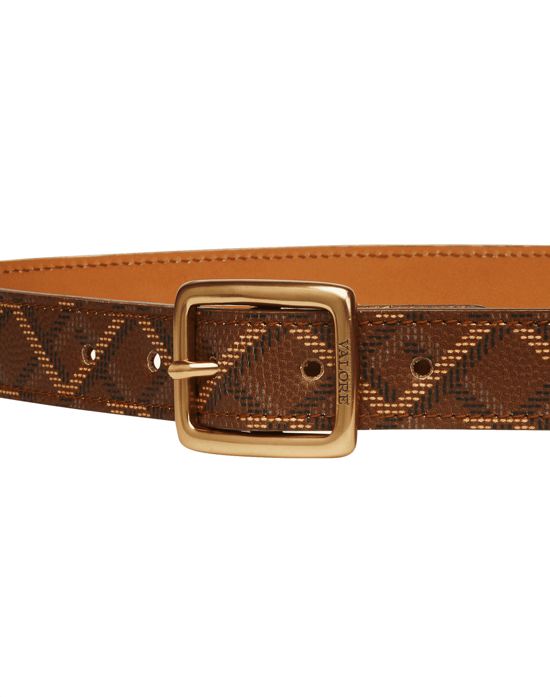 Louis Vuitton Brown Monogram Canvas Logo Buckle Belt Size 105/36